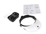 Headlights with 2x led glasses on head