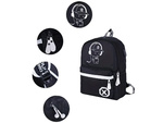 Mochila escolar juvenil música reflectante usb multicompartimento luminosa