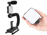 Kit vlogging enregistrement vidéo trépied microphone support de téléphone