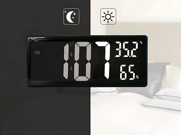 Ceas de alarmă electronic digital led în picioare pandantiv temperatură umiditate