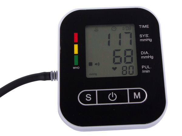 Elektronski merilnik krvnega tlaka za zgornji del roke lcd zaslon aritmija baterijski paket