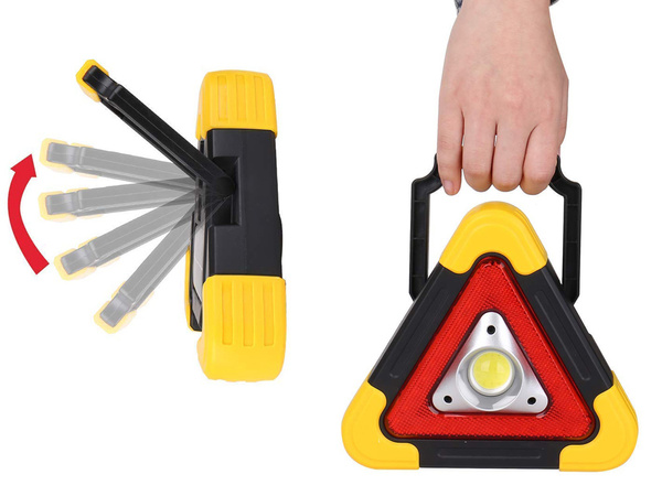 Triunghi de avertizare a condus lanterna banca de putere