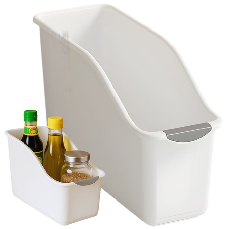 Organiseur de cuisine en plastique, boîte de rangement pour produits chimiques de cuisine