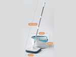 360° rotary mop mit turbo whipper turbo rotary wiper pack 2 x microfibra