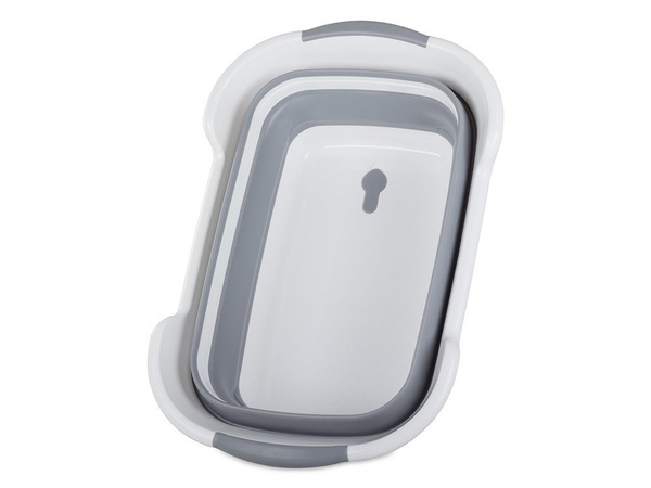 Bol plegable de silicona con desagüe