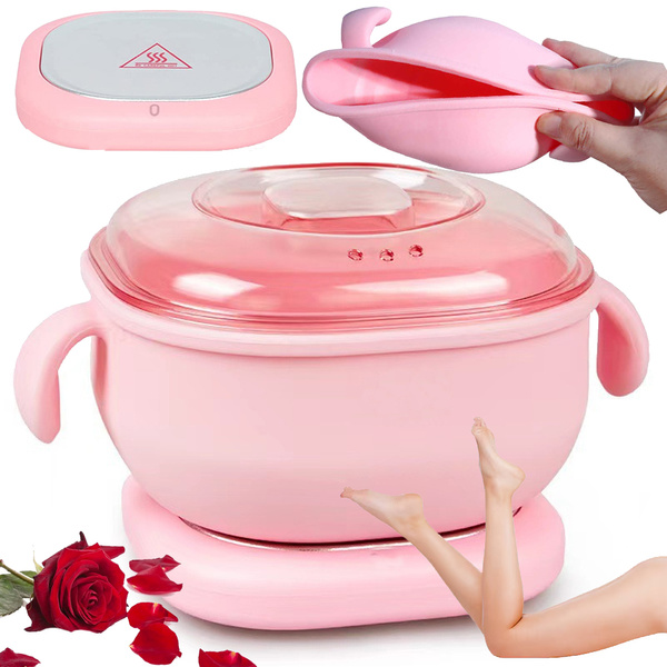 Silicone folding wax heater for body waxing