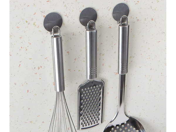 Steel self-adhesive hooks 4 pcs