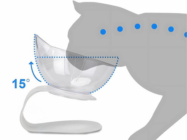 Double bol pour chien chat bols en plastique pour nourriture eau 2x400ml