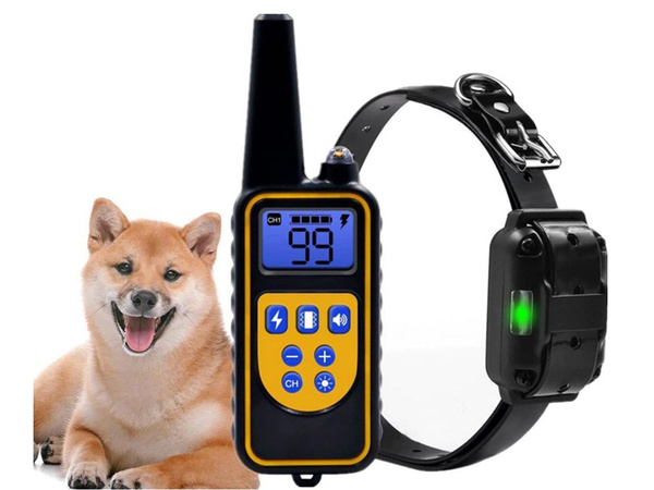 Elektrický výcvikový obojok pre psov 800m diaľkové ovládanie