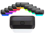 Solar garden led light rgb for stairs terrace fence dusk sensor