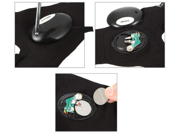 Led gaismas cimdu komplekts labajā un kreisajā pusē - darbnīcas komplekts