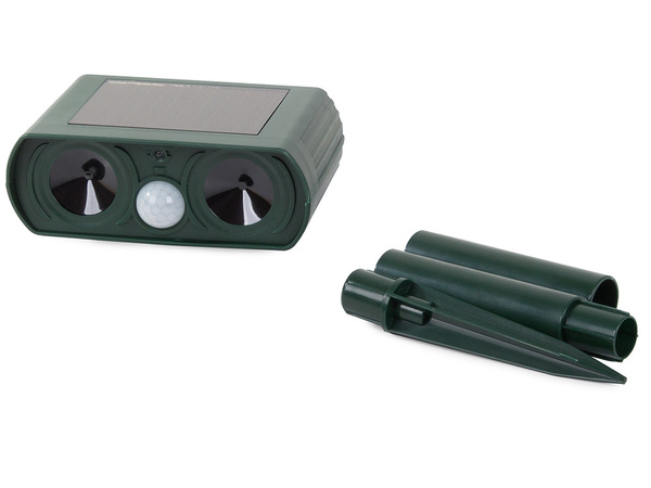 Ultrasonic solar animal deterrent moles