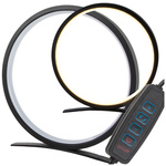 Lampe de nuit de table ronde anneau couleur froide chaude neutre réglage