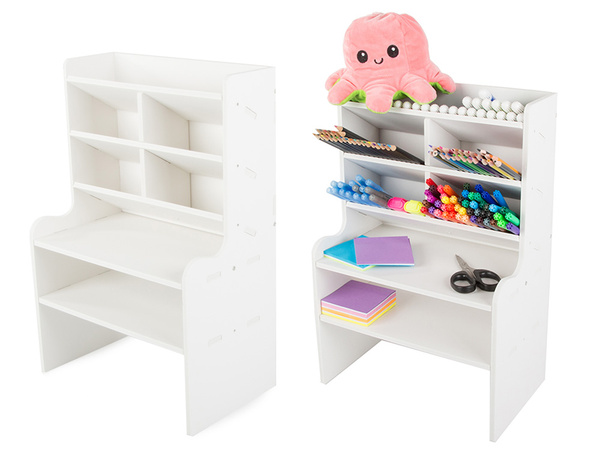 Organiser desk cabinet shelves bookcase