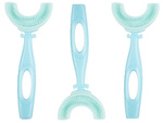 Silicone manual toothbrush for children letter u 360
