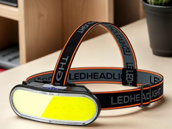 Lampe frontale cob lampe frontale rechargeable usb-c 4 modes