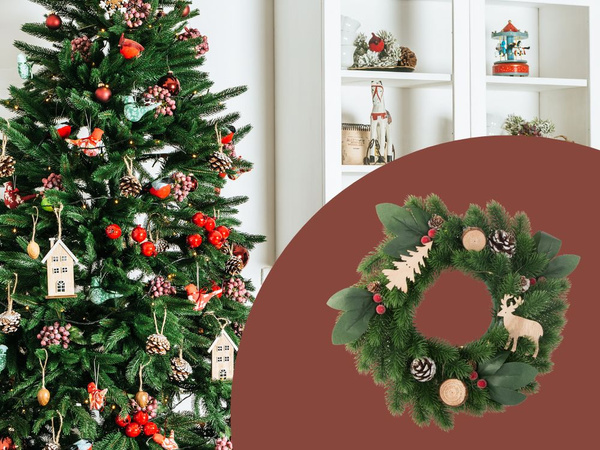 Weihnachtsdekoration girlande led türdekoration weihnachtsdekorationen