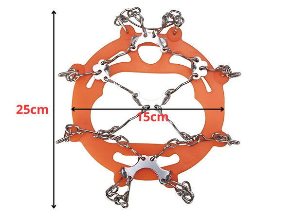 Hiking crampons for shoes in the mountains spikes chains anti-slip 36-40