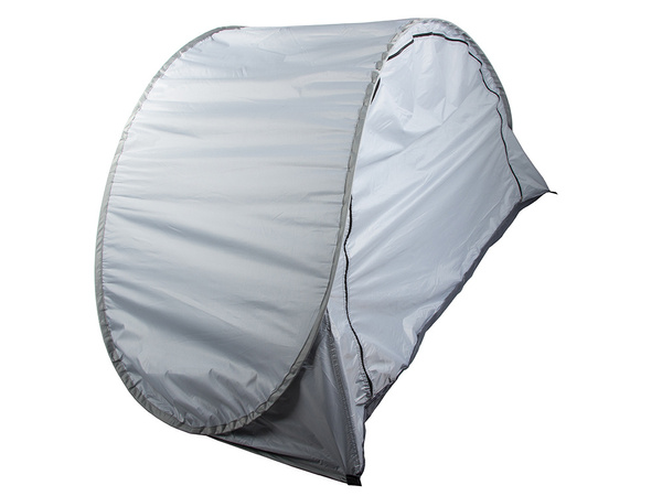 Tienda de playa protección uv autoplegable jardín gris grande