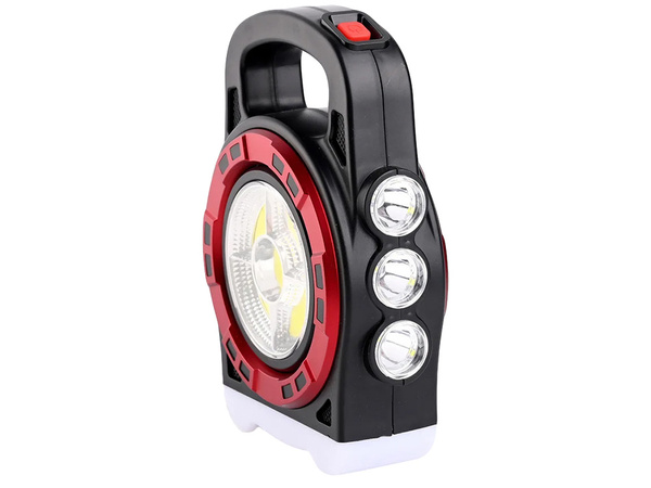 Sončna svetilka prenosna polnilna led svetloba powerbank reflektor