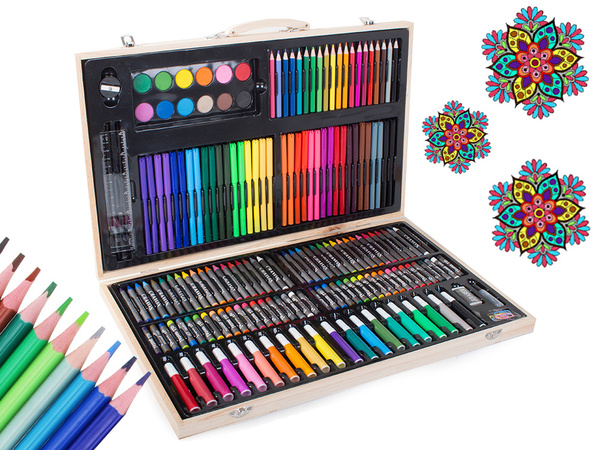 Coffret de peinture en bois 180