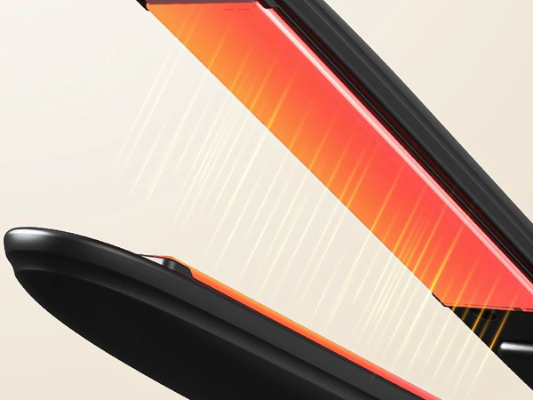 Plancha de pelo cerámica ajustable 2en1 riza y alisa el cabello 140-220°c