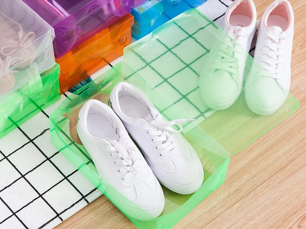 Caja de zapatos organizador de cajas de zapatos multicolor transparente 10pcs