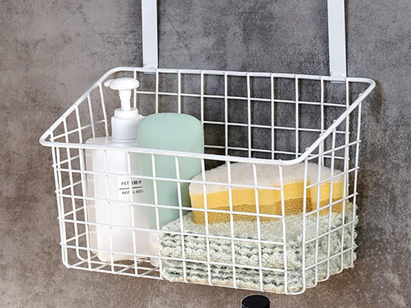 Panier métal organisateur de porte étagère de cuisine suspendue