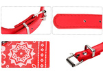 Dog collar with bandanna for dog cat l