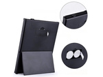 Folding mirror with cosmetic stand for make-up, led lighted