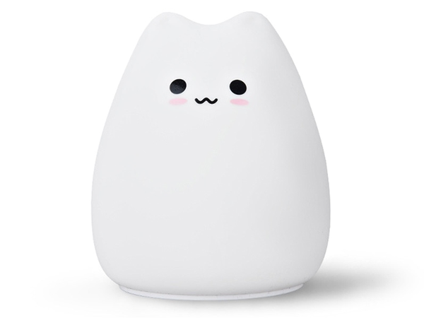 Nočna luč za otroke rgb mačka na dotik silikona