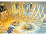 Stolní lampa vedla křišťálový rgb usb dálkové ovládání