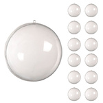 Bule acrilice transparente 8cm plastic fără scame 12pcs