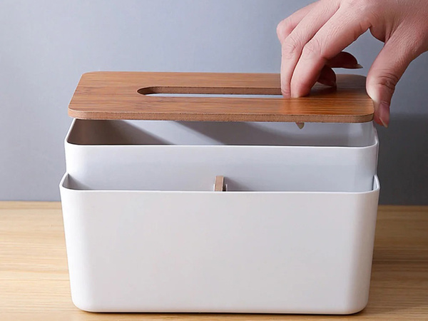Tissue-box tissue-organizer-schale