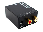 Optinis toslink spdif į 2x cinch rca keitiklį