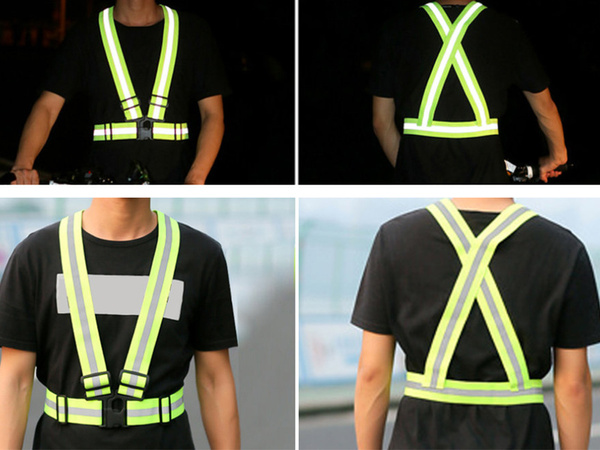 Светоотражающий поясной жилет для мотоцикла велосипед бег