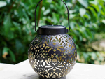 DECORATIVE SOLAR LANTERN LED SOLAR LANTERN BLACK HANGING LAMP