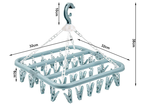 Sock dryer ropa interior perchero 32x clips set