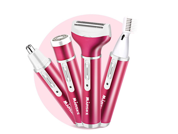 Depilaator naiste keharaseerija jalad trimmer 4in1 vahetatavad otsad usb