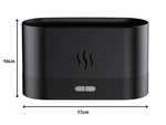 Luftbefeuchter usb diffusor led rgb kamin aroma nebel feuer