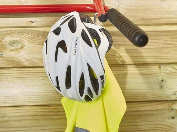 Hanger hook double tool holder workshop bicycle to garage