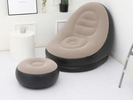 Grădină fotoliu lounger gonflabil plajă pouf footrest confortabil
