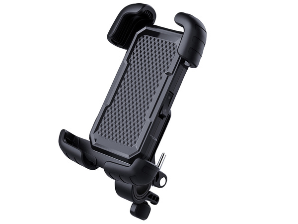 Anti-shock bicycle handlebar phone holder
