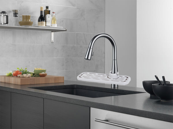 Spülenorganisator küche korb wasserhahn regal