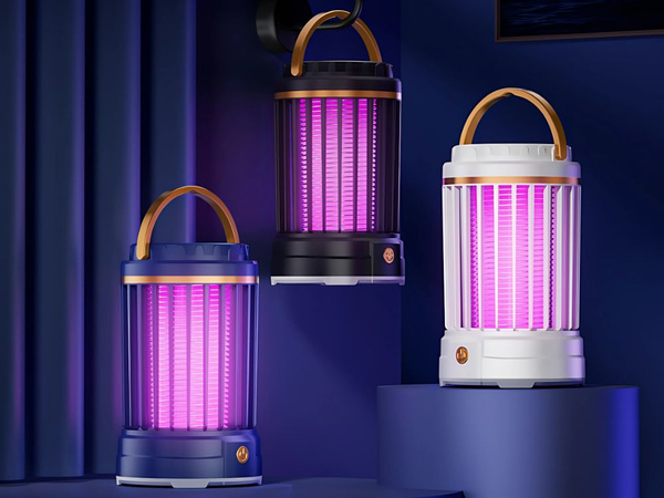 Odpudzovač komárov uv led dobíjateľná závesná lampa proti hmyzu 2 režimy so svetlom