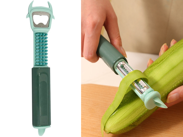 Vertical scraper for vegetables and fruit multifunctional steel scraper