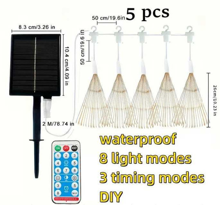 LAMPĂ DE GRĂDINĂ 5ÎN1 TELECOMANDĂ (60)