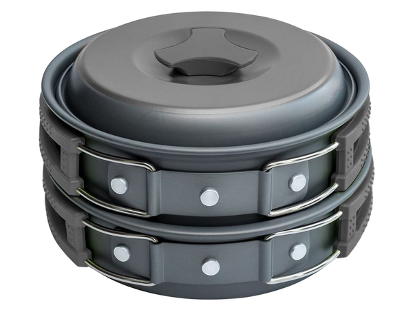 Batterie de cuisine de camping kemping kettle frying pan 18in1