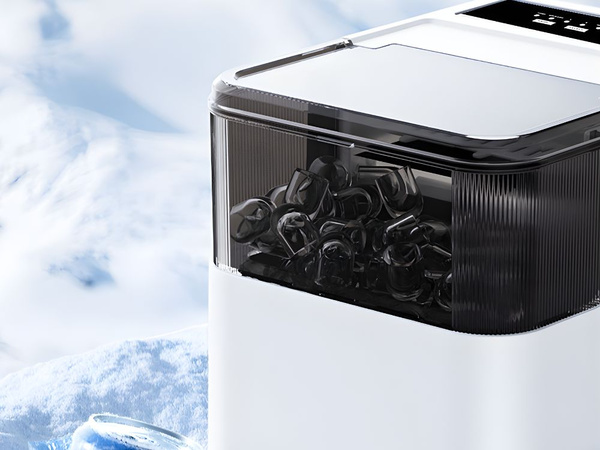 Automatic ice cuber ice cubes sizes rapid cooling with spatula