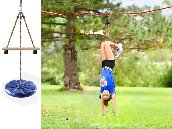 Detský okrúhly disk záhradná hojdačka lano silné